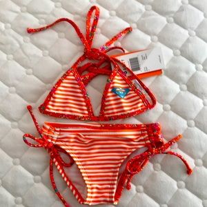 Roxy Teenie Wahine Tiki Tri Set Bikini